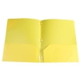 thumbnail image 1 of Plastic 3 Hole Punched Binder Folders with Business Card Holder,1 Pcs Plastic 3 Hole Punch Folders with Pockets,Heavy-Duty Plastic Folders with 2 Pockets for School, Home, and Office,Yellow, 1 of 8