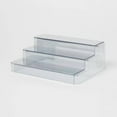 thumbnail image 1 of Plastic 3-Tier Expandable Shelf Clear Kitchen & Pantry Organizer, Polyethylene, Spot Clean, 13.5" Width, 1 of 3