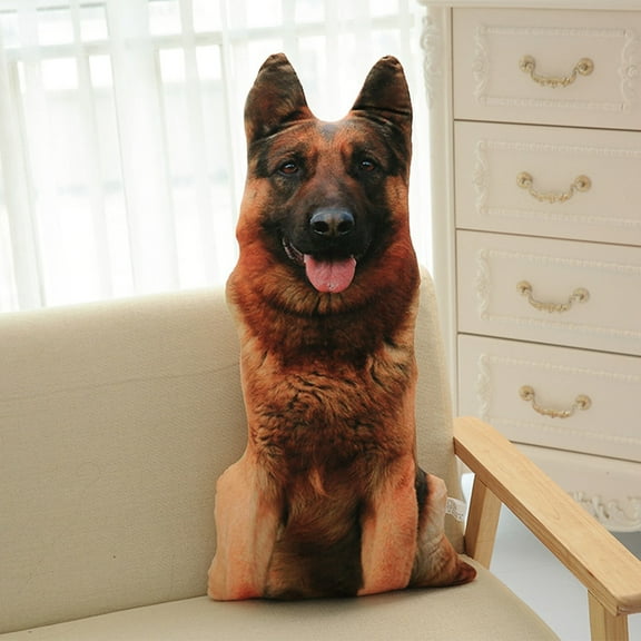 Plastic 3D Dog Pillow Large Personalized Dog Pillow With Picture Cute Animal Shaped Pillows Gift for Dog Lovers Friends Living Room Bedroom Sofa Decorative Pillows