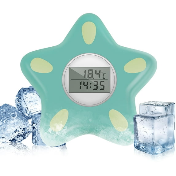 Plastic 4 in 1 Ice Bath Thermometer With Timer Waterproof Smart Cold Plunge Thermometer Compact Digital Display Cold Tub Thermometer for Outdoor Ice Bath Challenge