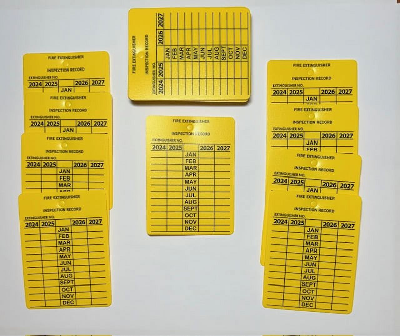 Plastic 4-Year Inspection Tag, 2024-2027 (80 Pack) - Walmart.com