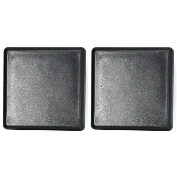Plastic 4x4 inch Black Square Tubing Cap, Finishing Plug, Pipe Tubing End Cap, Durable Chair Glide Universal - 2