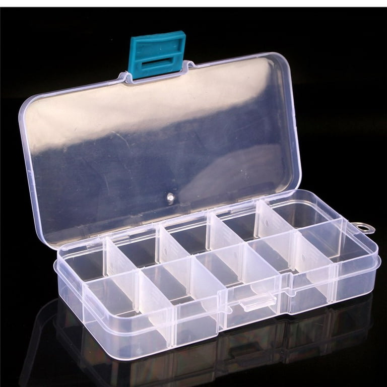 Plastic 5/10/15/24 Compartments Fishing Lure Bait Hook Tackle Storage Box  Case Container 