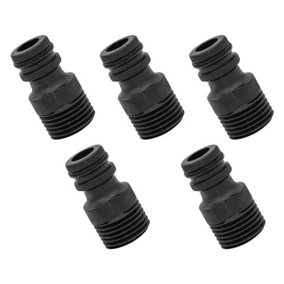 Plastic 5 Piece External Thread Nipple Connector For Secure Water Pipe Installation In Bathroom Kitchen