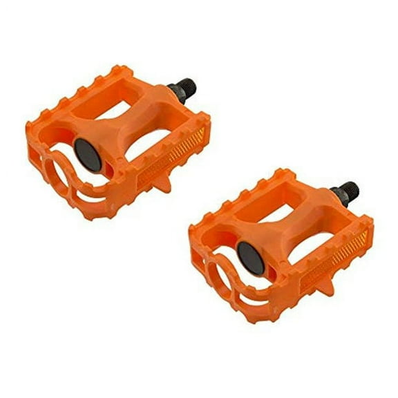Plastic 543 MTB Bike 1/2" Pedals Orange