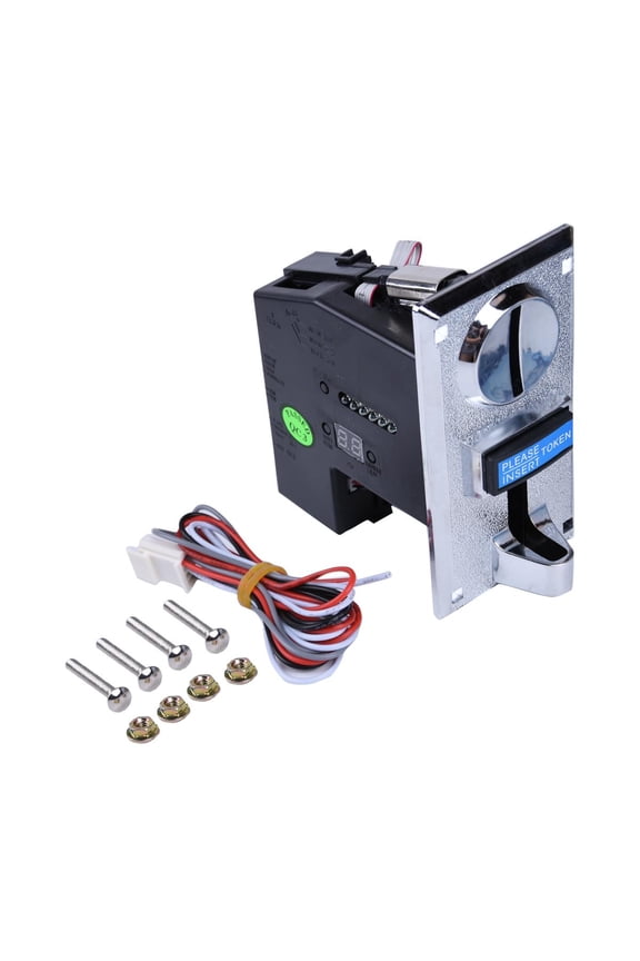 Plastic 6 Multi Coins Token Acceptor Selector for Vending Machine Arcade Game 12 Volt Arcade Parts
