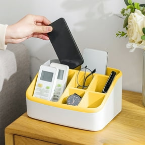 Plastic 6-Slot Storage Box, Large Capacity Multi-Purpose Organizer, Durable for Bathroom Kitchen Bedroom, Ideal for Cosmetics Sundries