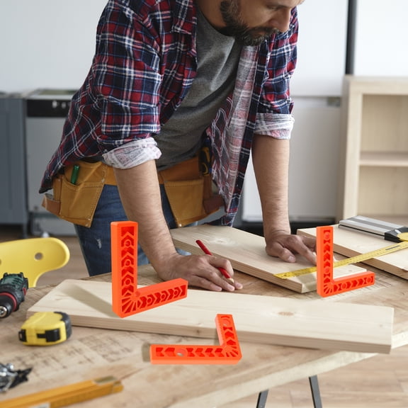 Plastic 90 Degree Clamp for Pictures Frames Cabinets Boxes Adjustable Right Angle Clamp Tool Anti Slip Positioning Squares Clamp for Carpenter Welding Drilling