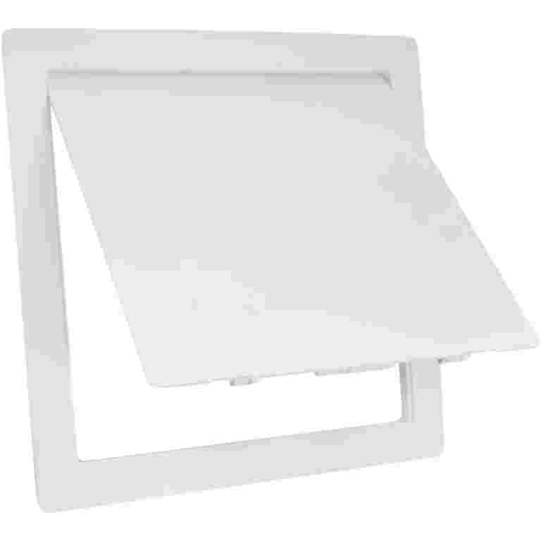 Plumbing Access Panel – Drywall Door With Removable Hinged Door, White Plastic, USA Made