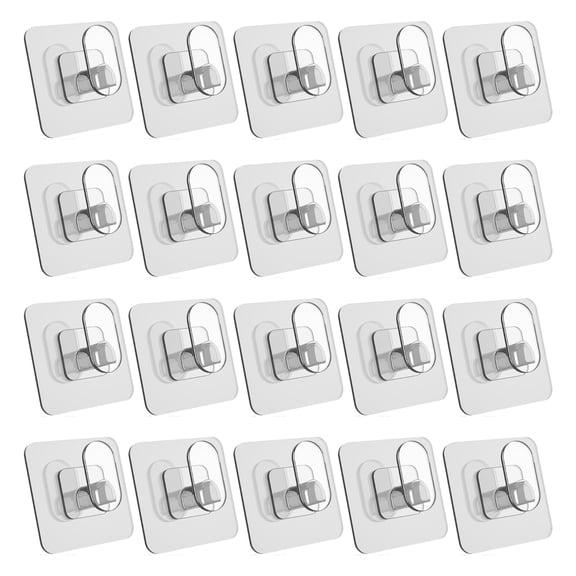 Plastic Adhesive Wall Hooks Heavy Load Capacity Clear Hook For Towels Utensils Accessories Hanger