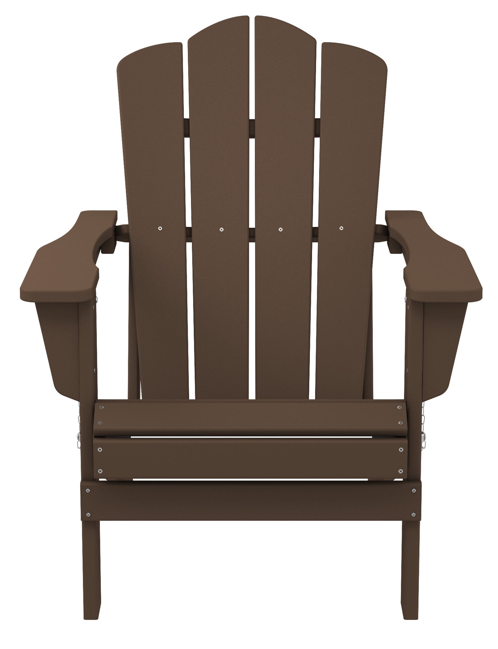 Plastic Adirondack Chair, Folding Outdoor Patio Furniture Chair, Gray