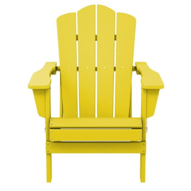 HeavyDuty Plastic Adirondack Chair, Folding Outdoor Patio Furniture