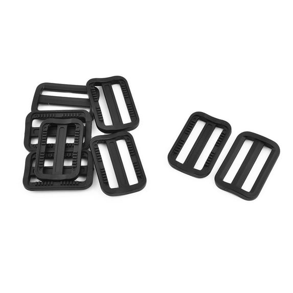 Plastic Adjustable Backpack Bag tri Fastener Buckle 38mm Strap Width 8pcs