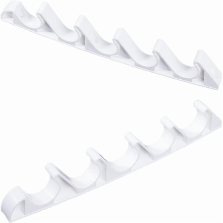 Plastic Adjustment Brackets for Chaise 5 Position Back Support Adjuster for Outdoor Patio Lounge Vertical Hook Rack for Recliner Parts Replacement White 253x39x17mm