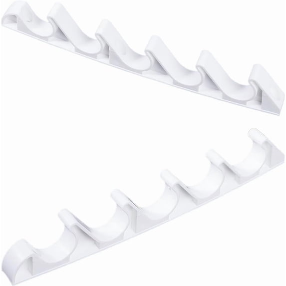 Plastic Adjustment Brackets for Chaise 5 Position Back Support Adjuster for Outdoor Patio Lounge Vertical Hook Rack for Recliner Parts Replacement White 253x39x17mm