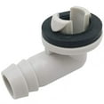 Plastic Air Conditioner AC Drain Hose Connector Elbow Fitting & Rubber