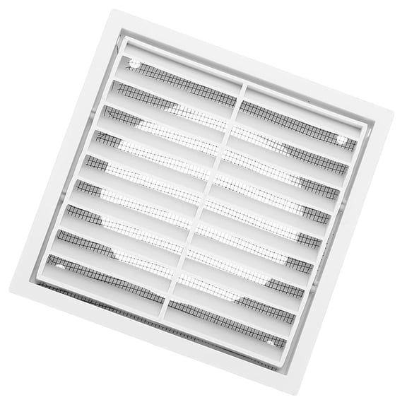 Plastic Air Outlet Vent Square Dryer Vents Cover with Screen Meshes Louver Grille Cover Wall Air Ventilation Covers
