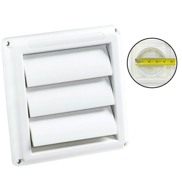 Plastic Air Vent Grille Cover 3 Gravity Flaps Wall Ventilation Grille