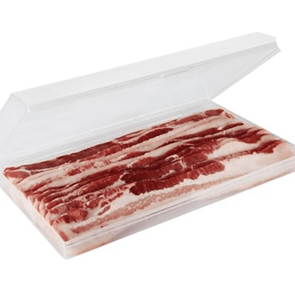 Plastic Airtight Bacon Container - , Dishwasher Safe, Leak-proof Bacon Storage Container for Fridge - Easy to Use Bacon Keeper for Home or Travel