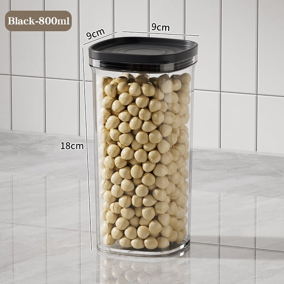 Plastic Airtight Food Storage Container Kitchen Grain Bin 1.5 Gallon BPA Free Sealable Dry Goods Canister with Lid Modular Container for Pantry Organization