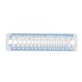 thumbnail image 1 of Plastic All In One Measure Ruler Useful Needle Gauge Sewing Ruler Circle Holes Template Ruler Creative Knitting Tools, 1 of 8