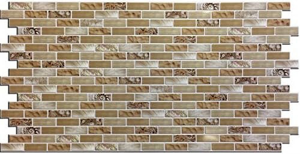 Plastic And Wall Panels GlueUp 39"X19.5" Panel (Asteria Mosaic)