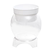 Plastic Aquaponic Fish Tank, Large Bowl Shatterproof Ecosystem Aquarium, Aquaponic with Base and Top, Clear Clarity for Terrarium, Flower Vase Fish Centerpiece Gifts, Desktop Fish Bowl