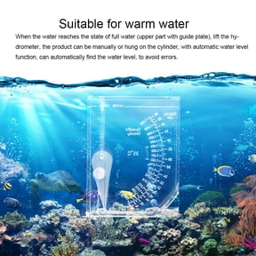 Plastic Aquarium Hydrometer for Coral  Tanks - Seawater Salinity Tester with Auto Water Level Function Coral Fish Tank Aquaculture Square Shape