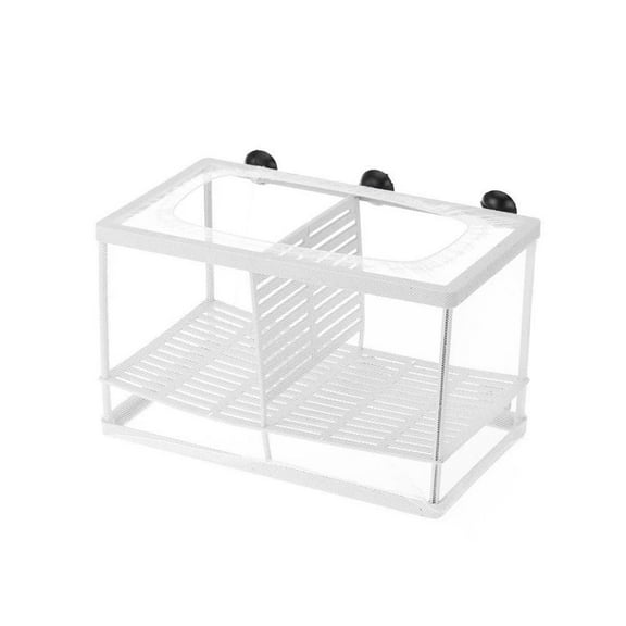 Plastic Aquarium Isolation Box for Fish Breeding, Tank Divider with Suction Cup Design