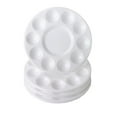 thumbnail image 1 of Plastic Art Trays 4 Pack Circular Plastic Painting Palettes 6.7 Inches Diameter for Artists, Kids Painting, School Art Classes and Birthday Party Activities, 1 of 9