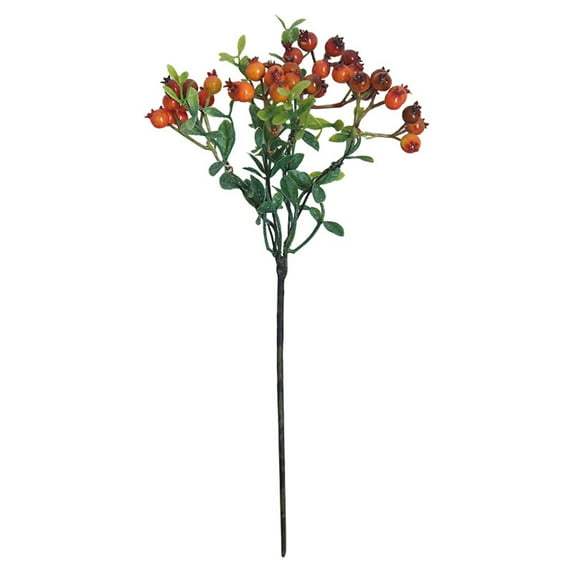 Plastic Artificial Blueberries Fake Blue Berries Plant Blueberry Artificial Flowers for Home Wedding Office Party Decor