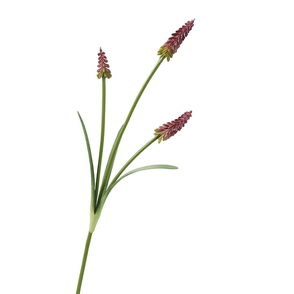 Plastic Artificial Grape Hyacinth 12.6 Inch, Faux Muscari Flowers for Vase Bouquets, Home Office Wedding Spring Decor, Long Lasting Floral Arrangement
