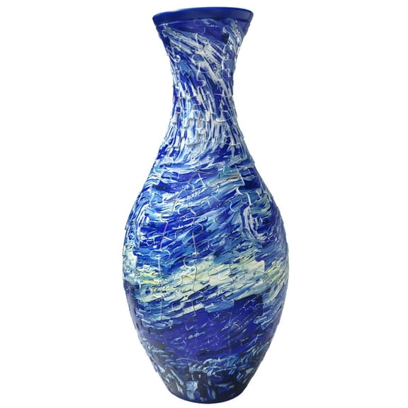 Plastic Arts Puzzle Vase for Adults Arc Design Puzzle Flower Vase Multipurpose Decorative 3D Jigsaw Puzzle Vase for Flower Arrangement Office Home Decoration