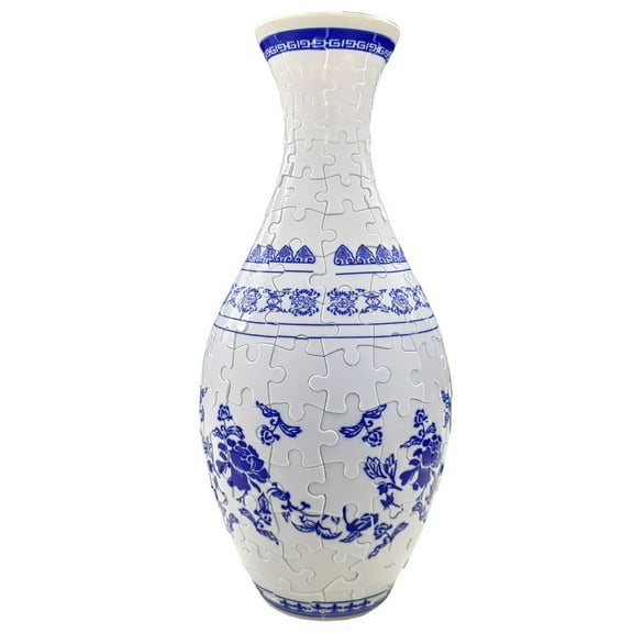 Plastic Arts Puzzle Vase for Adults Arc Design Puzzle Flower Vase Multipurpose Decorative 3D Jigsaw Puzzle Vase for Flower Arrangement Office Home Decoration