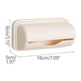 thumbnail image 1 of Plastic Bag Dispenser Wall Mounted Trash Bag Holder, Sleek Waste Bag Storage Organizer for Kitchen Pantry or Bathroom, Adhesive Rack for Grocery Sack Organization, 1 of 4