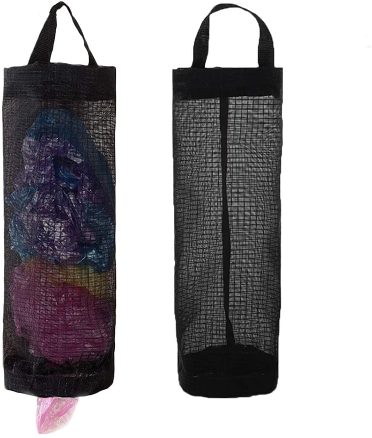 Plastic Bag Holder 2 Packs Mesh Hanging Storage Dispensers