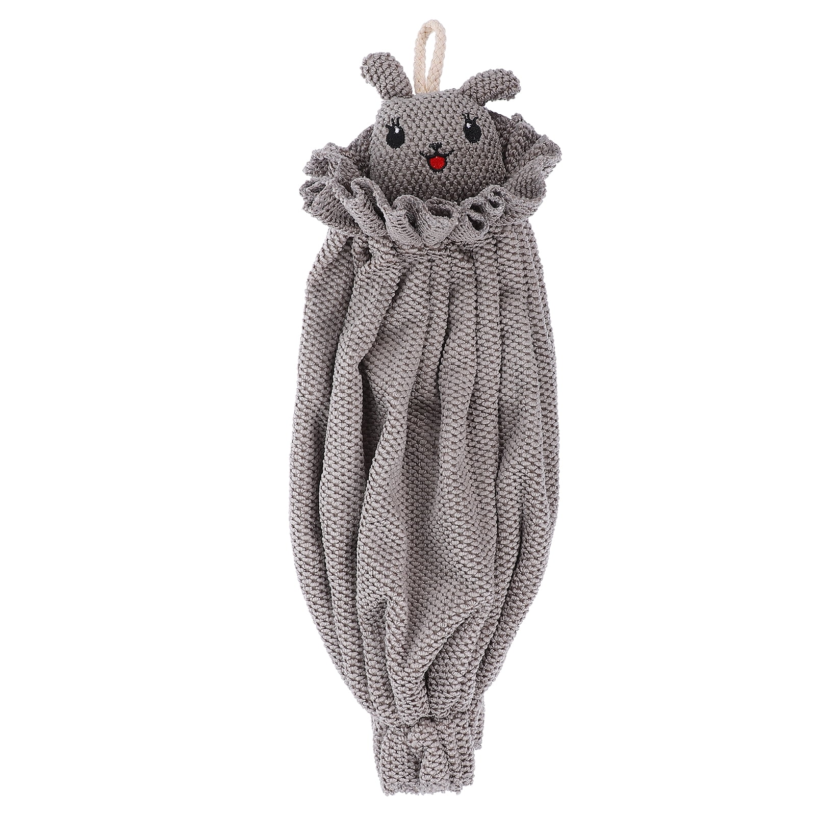 HOMEMAXS Washable Microfiber Trash Bag Holder for Home Use Grey Compact ...