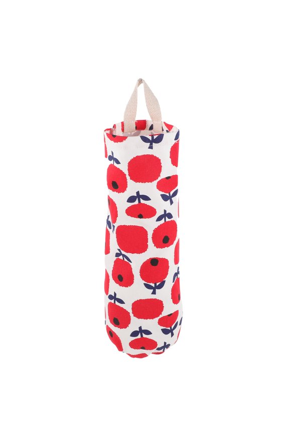 Fabric Hanging Plastic Bag Holder Organizer for Grocery and Trash Bags - Convenient Garbage Bag Dispenser and Storage Solution