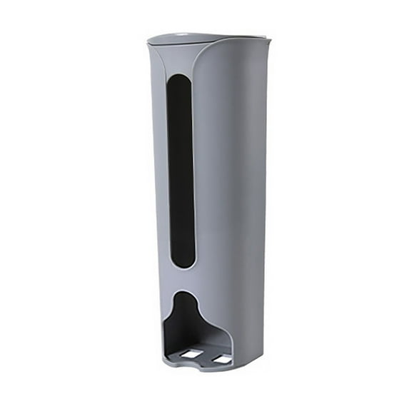 Plastic Bag Holder,Large Capacity Plastic Bag Dispenser,Plastic Bag Extraction Collector Wall Mounted,The Kitchen Is Equipped with Plastic Bags Extraction Collectors Wall Mounted Convenience Bag,Gray