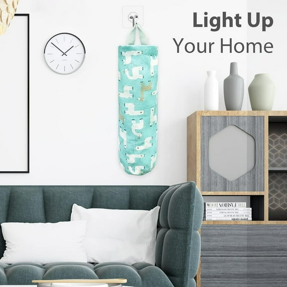 Plastic Bag Holder Reusable Wall Mount - Grocery Bag Storage Dispenser for Home Kitchen Cabinet, Household Pendant, By Kingtowag