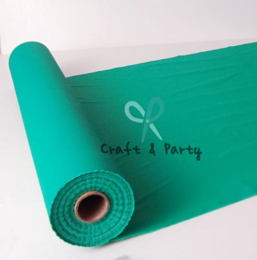 Plastic Banquet Tablecloth Roll, Emerald Green, 40in x 100ft