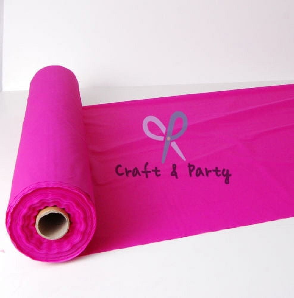 Plastic Banquet Tablecloth Roll, Fuschia, 40in x 100ft