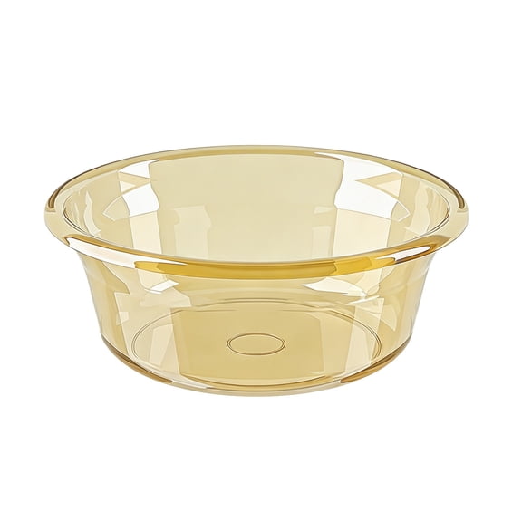 Plastic Basin,Round Wash Basin,Thickened Transparent Household Wash Container for Dorm Restroom,Bathroom,Laundry Space,9.45x3.54 Inch