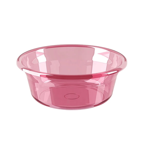 Plastic Basin,Round Wash Basin,Thickened Transparent Household Wash Container for Dorm Restroom,Bathroom,Laundry Space,9.45x3.54 Inch