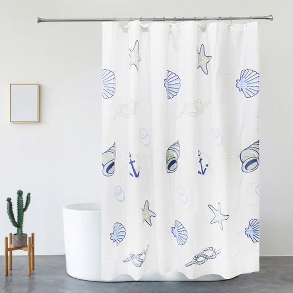 Plastic Bath Shower Curtain, 71x79 Inches Extra Long Plastic Shower Liner with 12 Rustproof Metal Grommet, For Bathroom Toilet Bathtub Partition B