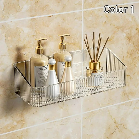 Plastic Bathroom Corner Shelf Wall Mounted Bathroom Shelves Organizer Wall Shelf Kitchen Storage Holder