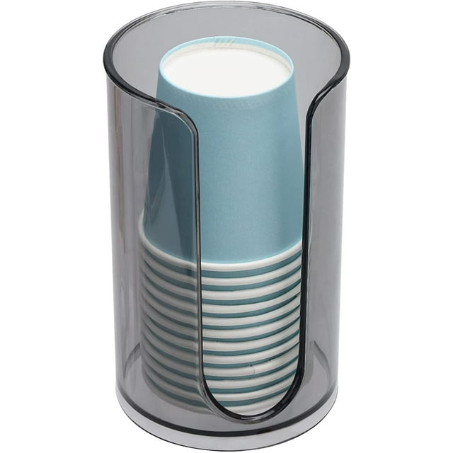 Plastic Bathroom Cup Dispenser, 3 oz Small Disposable Paper Cups Holder