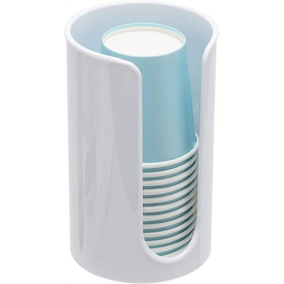 Plastic Bathroom Cup Dispenser, 3 oz Small Disposable Paper Cups Holder for Bathroom Vanity Countertop's Rinsing/Mouthwash Cups