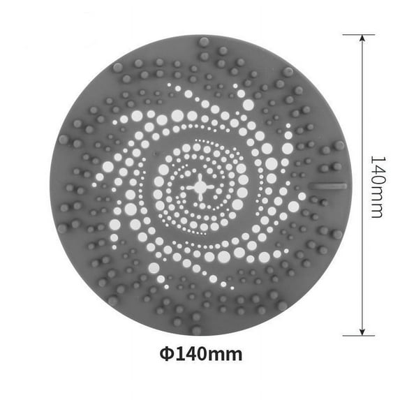 Plastic Bathroom Hair Filter Screen | Drain Cover for Shower & Sink | Prevents Hair Clogs & Odors | Easy to Clean & Install | 1-Pack