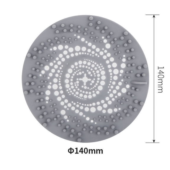 Plastic Bathroom Hair Filter Screen | Drain Cover for Shower & Sink | Prevents Hair Clogs & Odors | Easy to Clean & Install | 1-Pack